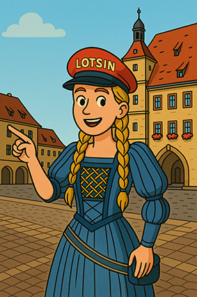 Die Lotsin hilft dir bei Fragen rund um die Stadtverwaltung (Bild mit KI erstellt)